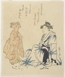 Kurtisane und Holzpuppe